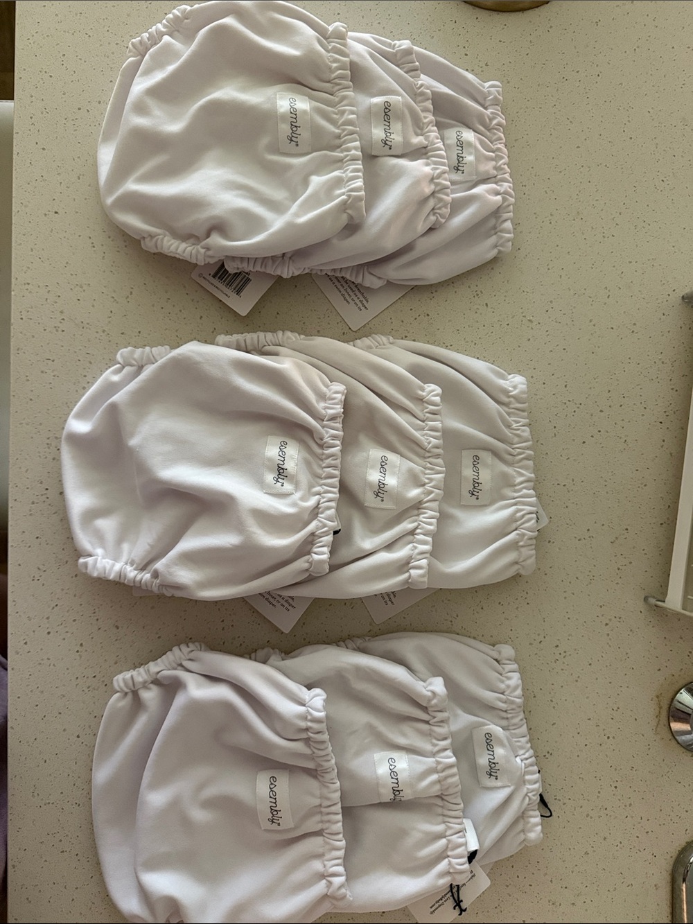 Adjustable White Snap Cloth Diaper Cover for Babies